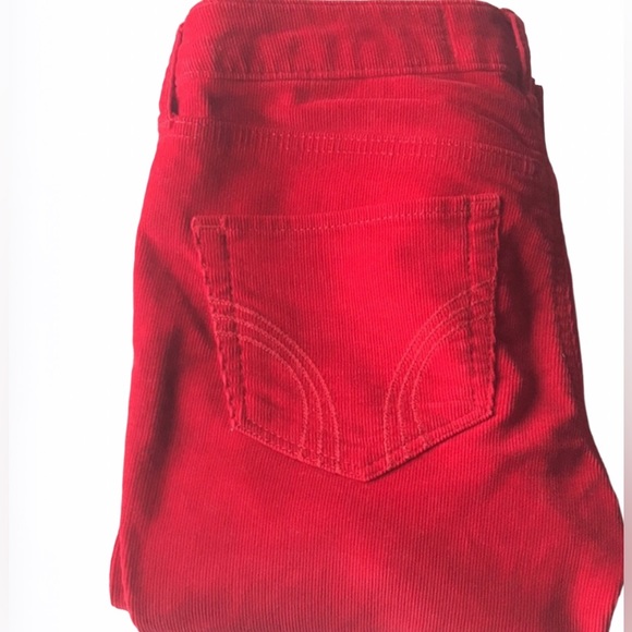HOLLISTER Corduroy Red Skinny Pants - Picture 3 of 4